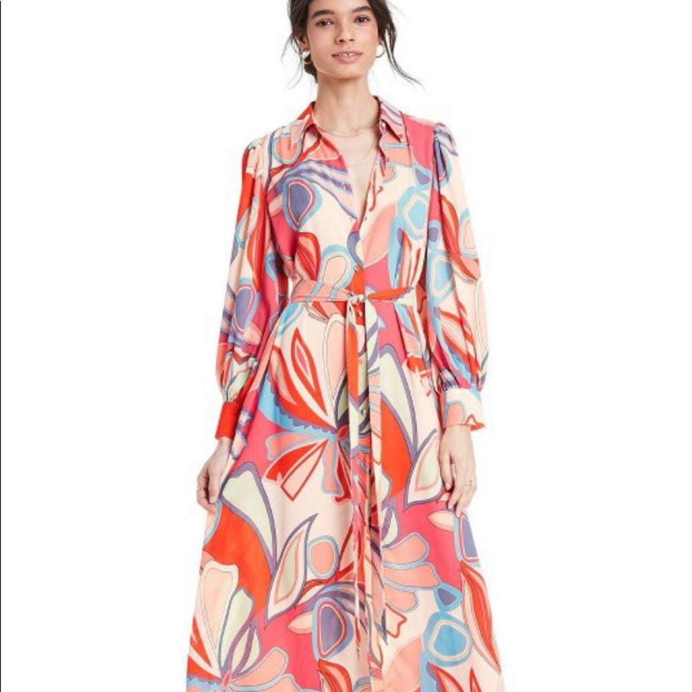 Alexis x Target Floral Long Sleeve Robe Dress
